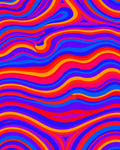 Vibrant Swirls Bold Stripes Pattern Rug