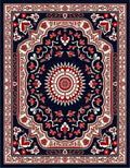 Intricate Floral Medallion Pattern Rug