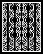 Bold Black White Geometric Pattern Rug