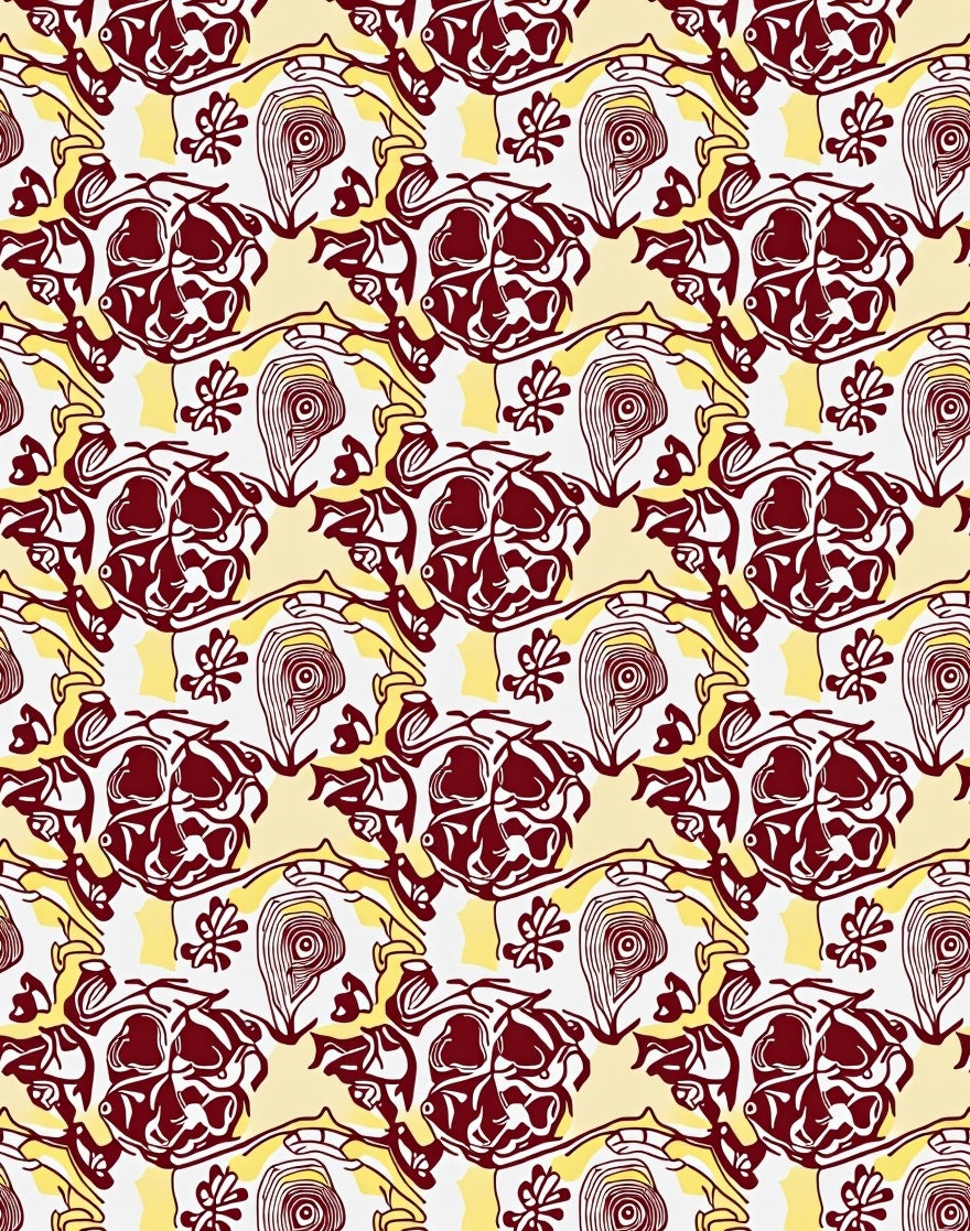 Bold Floral Inspired Abstract Pattern Rug