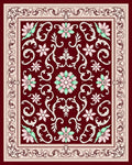 Elegant Floral Vines And Scrolls Rug