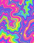 Groovy Swirl Trippy Color Rug