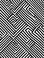 Monochromatic Linear Maze Pattern Rug