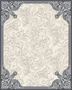 Ornate Flowing Vine Patterns Rug