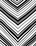 Bold Black White Chevron Pattern Rug