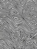 Abstract Black White Wavy Lines Rug