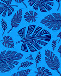 Bold Tropical Leaves Pattern Rug