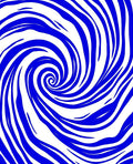 Bold Blue Swirl Abstract Pattern Rug