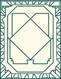 Geometric Deco Style Outline Pattern Rug