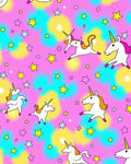 Whimsical Unicorn and Stars Pattern Rug