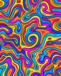 Vibrant Swirl Abstract Pattern Rug