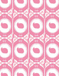 Pink Abstract Calligraphic Pattern Rug