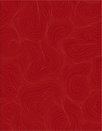 Crimson Swirls Abstract Pattern Rug