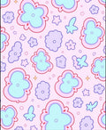 Pastel Floral Cloud Pattern Rug