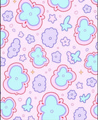 Pastel Floral Cloud Pattern Rug
