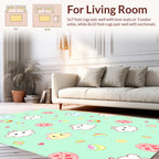 Cute Cloud Candy Pattern Whimsy Rug