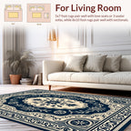 Classic Floral Inlay Pattern Rug