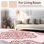 Mandala Inspired Floral Medallion Design Rug