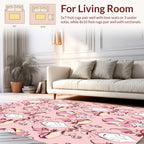 Floral Crest Abstract Pattern Rug
