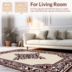 Classic Scroll Floral Medallion Design Rug