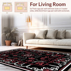 Gothic Rose Candle Ornament Rug