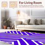 Bold Abstract Stripe Geometric Pattern Rug