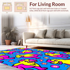 Dinosaur And Star Pattern Rug