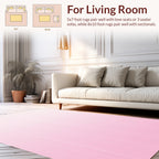 Soft Pink Vertical Stripe Gradient Rug