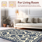 Traditional Floral Mandala Pattern Rug