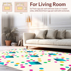 Bright Diamond Dot Pattern Rug
