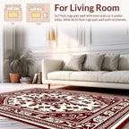 Ornate Floral Medallion Pattern Rug