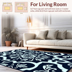 Elegant Floral Mandala Pattern Rug