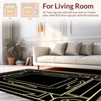Art Deco Lines Geometric Design Rug