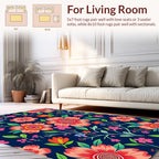 Coral Bloom Garden Pattern Rug