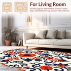 Ornate Floral Swirl Pattern Rug