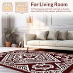 Elegant Floral Mandala Geometric Pattern Rug