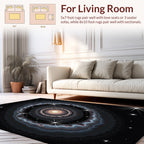 Cosmic Galaxy Starburst Pattern Rug