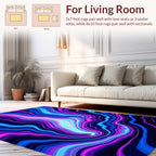 Vibrant Swirl Galaxy Pattern Rug
