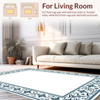 Ornate Floral Vine Pattern Rug