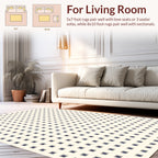 Minimalist Grid Square Pattern Design Rug