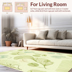 Abstract Feather and Leaf Pattern Rug
