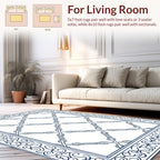 Ornate Lattice Border Design Rug