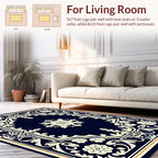 Elegant Floral Arch Cream Ivory Rug