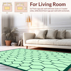 Hexagon Pattern With Slight Irregularity Rug