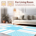 Striped Geometric Pattern Rug