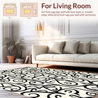Intricate Scrollwork Classic Pattern Design Rug
