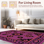 Rich Floral And Leaf Pattern Rug