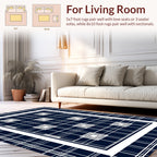 Geometric Gradient Square Pattern Rug