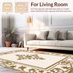 Ornate Floral Classic Border Rug