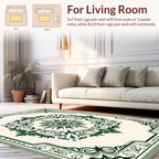 Ornate Floral Medallion Pattern Rug